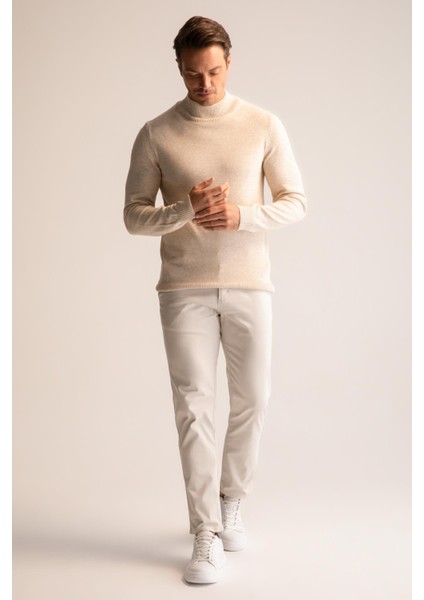Slim Fit Yarım Balıkçı Yaka Triko Kazak R1127AZ22WN