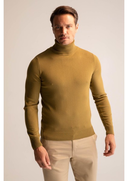 Slim Fit Balıkçı Yaka Triko Kazak R1124AZ22WN modelleri