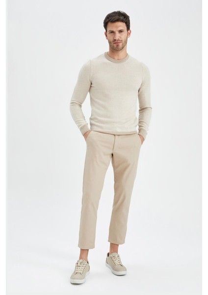 Slim Fit Bisiklet Yaka Triko Kazak X5159AZ22WN