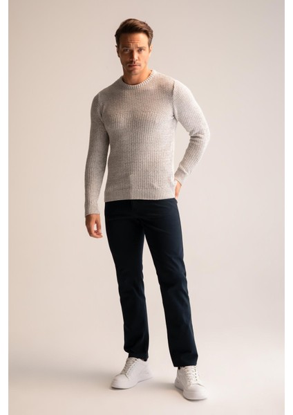 Regular Fit Bisiklet Yaka Triko Kazak R1175AZ22WN