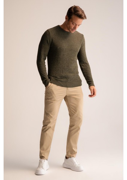 Regular Fit Bisiklet Yaka Triko Kazak R1175AZ22WN fiyatları