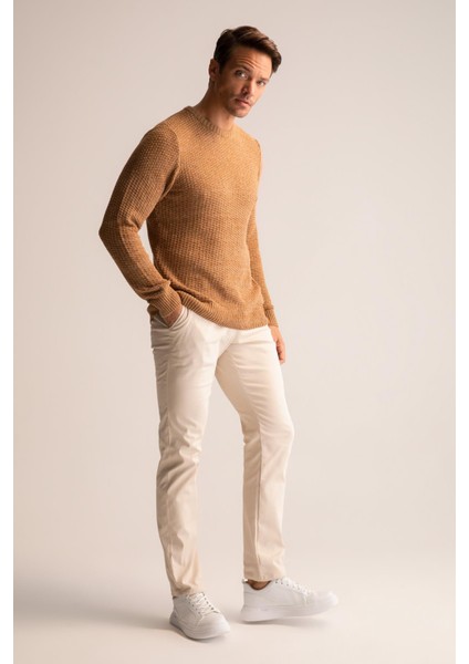 Regular Fit Bisiklet Yaka Triko Kazak R1175AZ22WN fiyatları