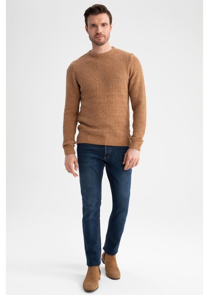 Regular Fit Bisiklet Yaka Triko Kazak R1175AZ22WN