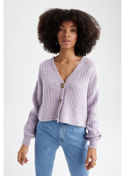 Regular Fit V Yaka Hırka R1389AZ22AU