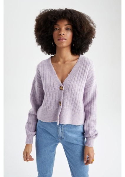Regular Fit V Yaka Hırka R1389AZ22AU