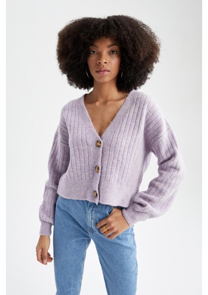Regular Fit V Yaka Hırka R1389AZ22AU