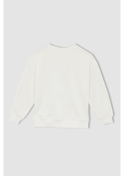 Kız Çocuk Bisiklet Yaka Sweatshirt W6678A622SP