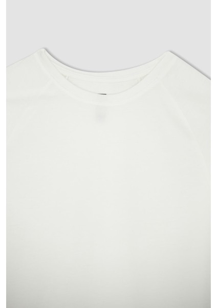 Fit Long Muscle Fit Bisiklet Yaka Kısa Kollu Tişört Y3194AZ22SM