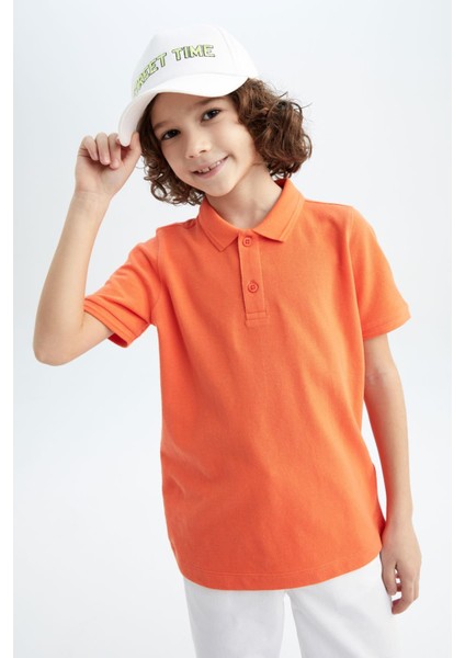 Erkek Çocuk Pike Kısa Kollu Basic Polo Tişört K1689A623SM