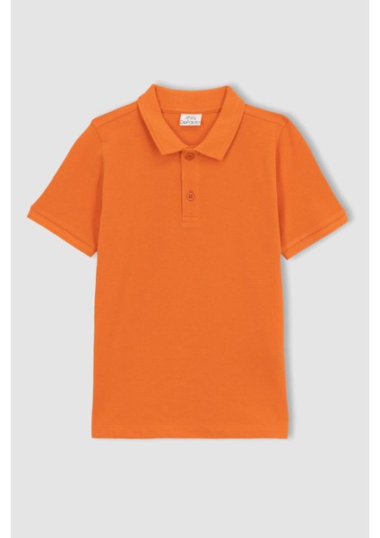 Erkek Çocuk Pike Kısa Kollu Basic Polo Tişört K1689A623SM