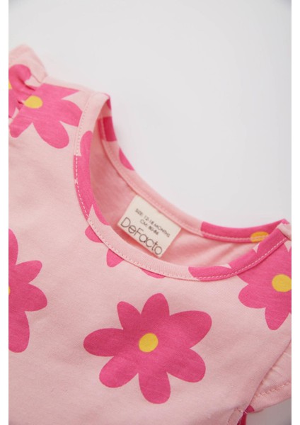 Kız Bebek Desenli Kolsuz Elbise A0136A523SM