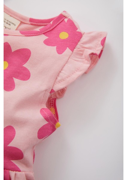 Kız Bebek Desenli Kolsuz Elbise A0136A523SM