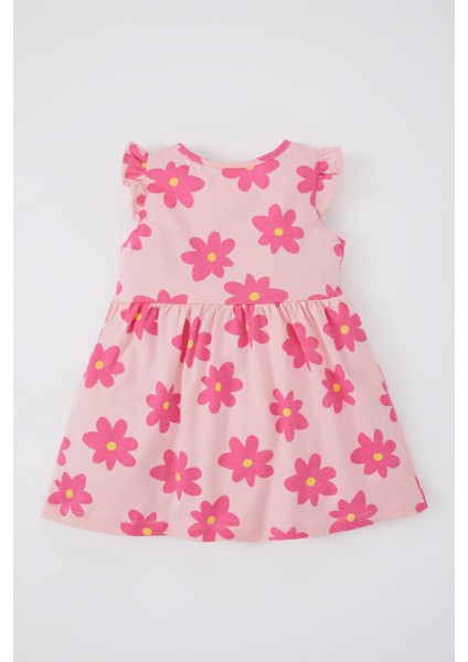 Kız Bebek Desenli Kolsuz Elbise A0136A523SM