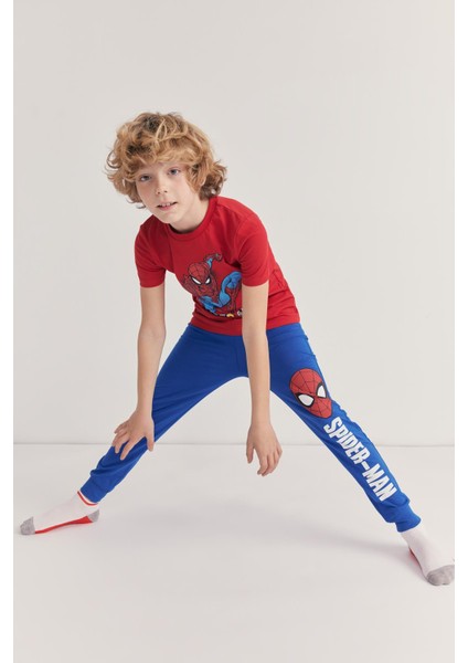 Erkek Çocuk Marvel Spiderman Kısa Kollu Pijama Takım Z6663A623SM