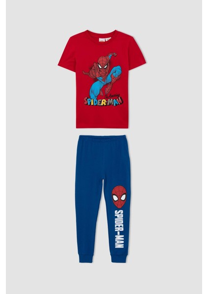 Erkek Çocuk Marvel Spiderman Kısa Kollu Pijama Takım Z6663A623SM fırsatları
