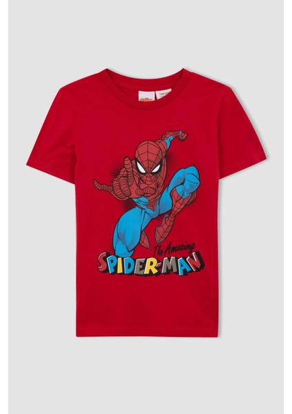 Erkek Çocuk Marvel Spiderman Kısa Kollu Pijama Takım Z6663A623SM indirimleri