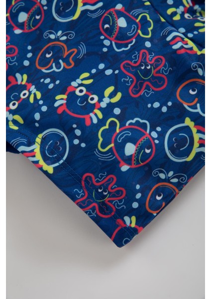 Erkek Bebek Desenli Deniz Şortu Z6767A223SM