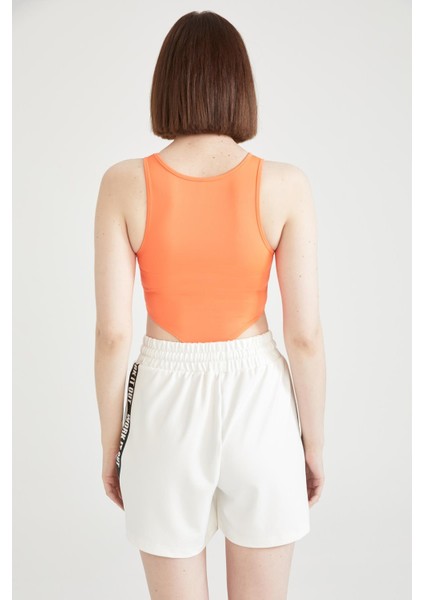 Halter Yaka Bel Detaylı Body V0369AZ21SM