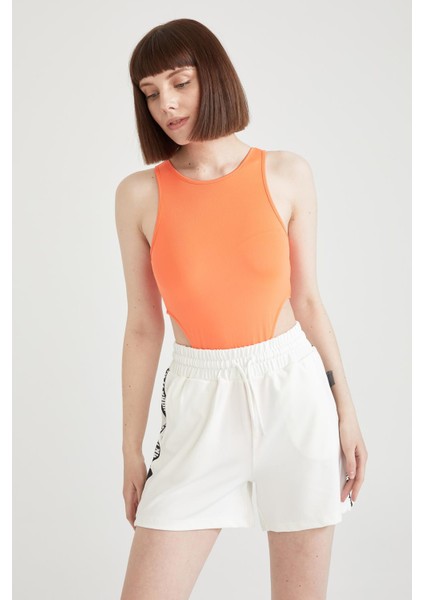 Halter Yaka Bel Detaylı Body V0369AZ21SM