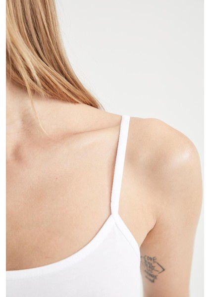 Fall in Love İp Askılı Klasik Slim Fit Pamuklu Atlet M6858AZ21AU modelleri