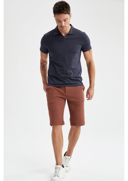 Regular Fit Basic Bermuda Şort U4582AZ21SM