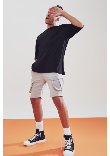 Slim Fit Kargo Bermuda Şort V3216AZ21SM