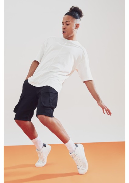 Slim Fit Kargo Bermuda Şort V3216AZ21SM