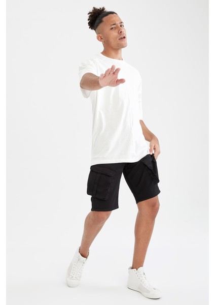 Slim Fit Kargo Bermuda Şort V3216AZ21SM fırsatları