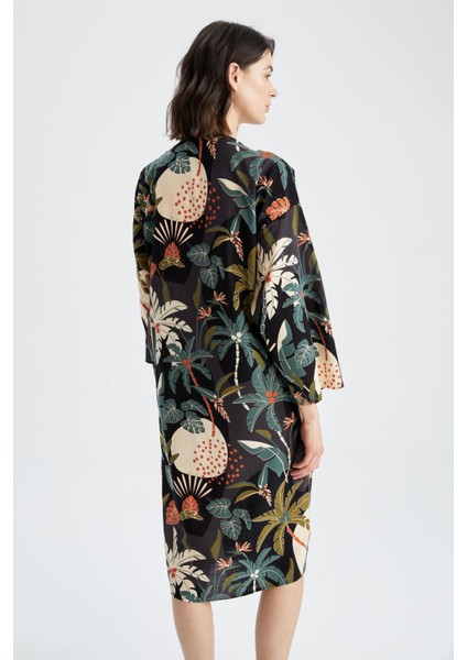 Fall in Love Regular Fit Çiçekli Pamuklu Plaj Kıyafeti X3750AZ22SM indirimleri