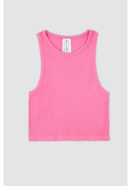 Fit Halter Yaka Dikişsiz Fitili Basİc Atlet Y3986AZ22HS