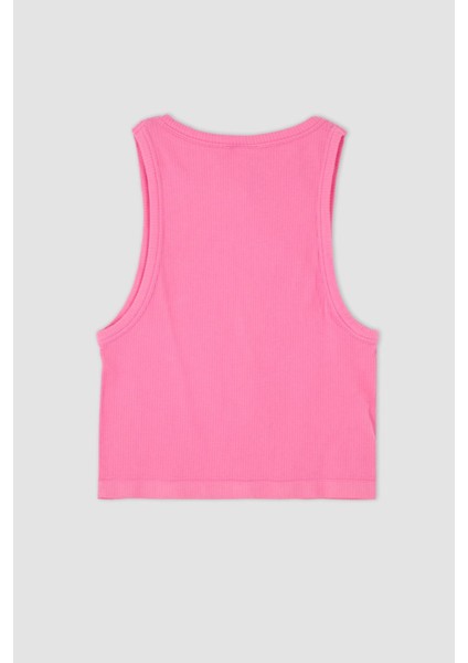 Fit Halter Yaka Dikişsiz Fitili Basİc Atlet Y3986AZ22HS