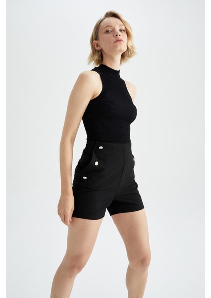 Slim Fit Yarım Balıkçı Yaka Fitilli Kaşkorse Atlet Y7628AZ22AU