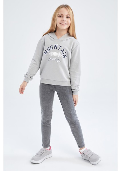 Kız Çocuk Slim Fit Süs Cepli Uzun Tayt H9615A622AU fiyatları