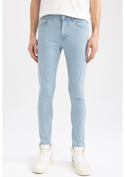 Super Skinny Fit Ekstra Dar Kalıp Normal Bel Ekstra Dar Paça Jean Pantolon S2395AZ23SP