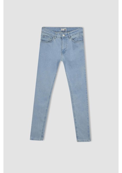 Super Skinny Fit Ekstra Dar Kalıp Normal Bel Ekstra Dar Paça Jean Pantolon S2395AZ23SP