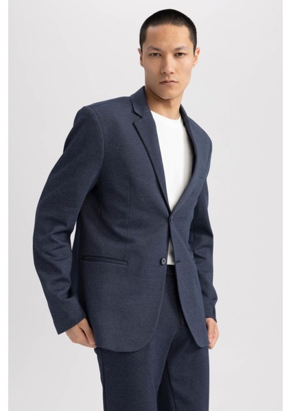 Slim Fit Dar Kesim Astarlı Blazer Ceket W9254AZ23SP