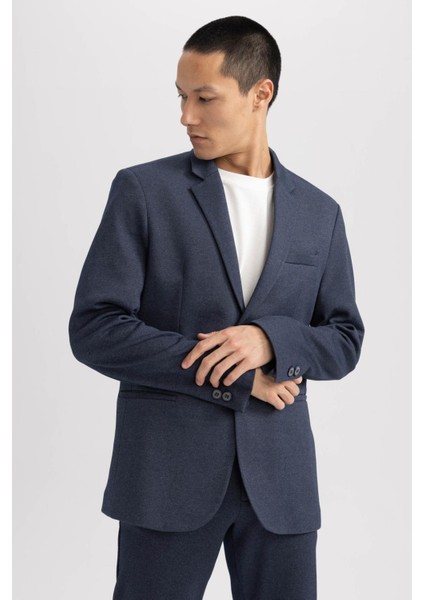 Slim Fit Dar Kesim Astarlı Blazer Ceket W9254AZ23SP
