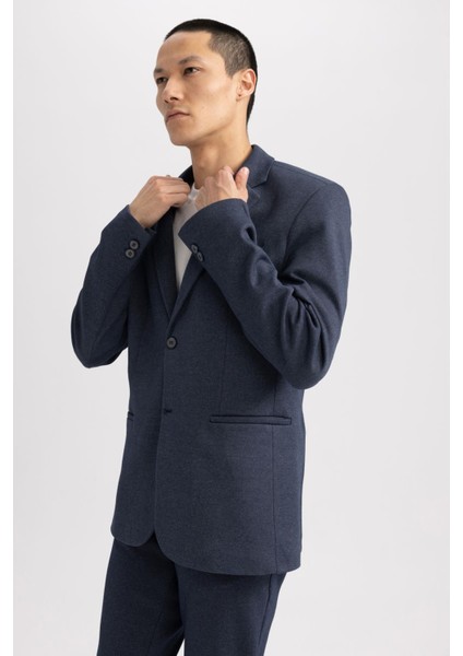 Slim Fit Dar Kesim Astarlı Blazer Ceket W9254AZ23SP