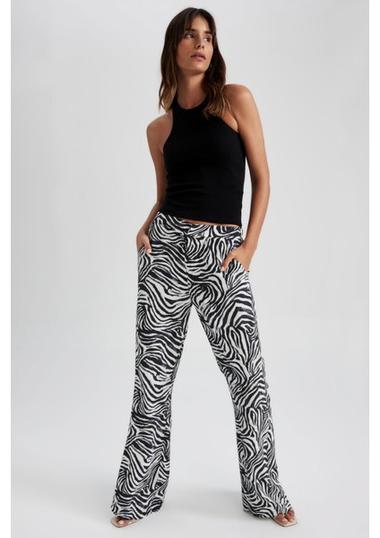 Slim Fit Dar Kesim Halter Yaka Fitilli Kaşkorse Atlet X6705AZ23SP