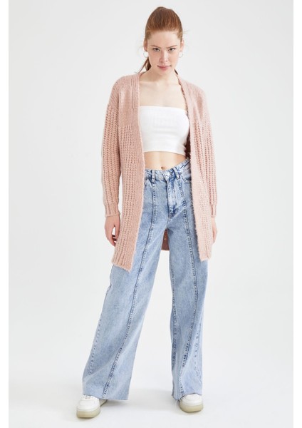 V Yaka Yumuşak Dokulu Uzun Basic Triko Hırka U6718AZ21AU fiyatları