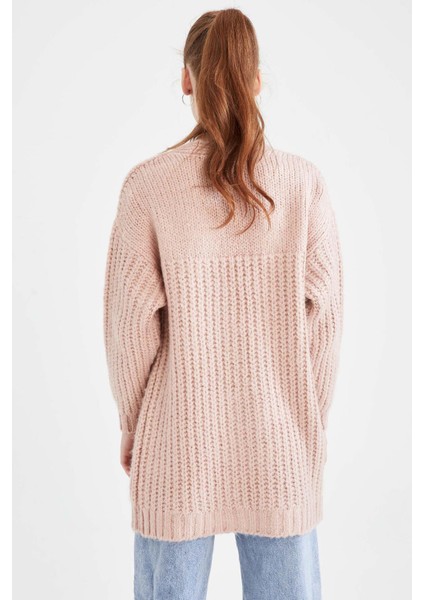 V Yaka Yumuşak Dokulu Uzun Basic Triko Hırka U6718AZ21AU fırsatları