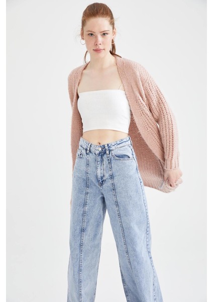 V Yaka Yumuşak Dokulu Uzun Basic Triko Hırka U6718AZ21AU indirimleri