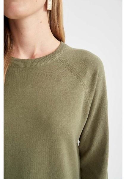 Regular Fit Bisiklet Yaka Kaşmir Dokulu Ekstra Yumuşak Kazak I6913AZ22WN indirimleri