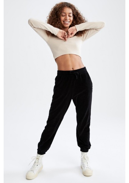 Fit Pantolon Jogger Standart Fit İçi Yumuşak Tüylü S6415AZ21WN fırsatları