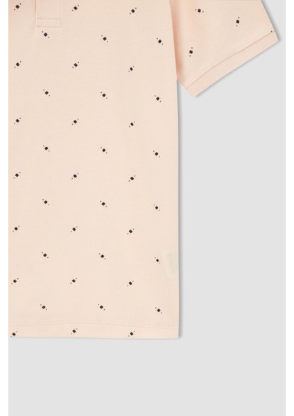 Erkek Çocuk Desenli Kısa Kollu Polo Tişört X2703A622SP indirimleri