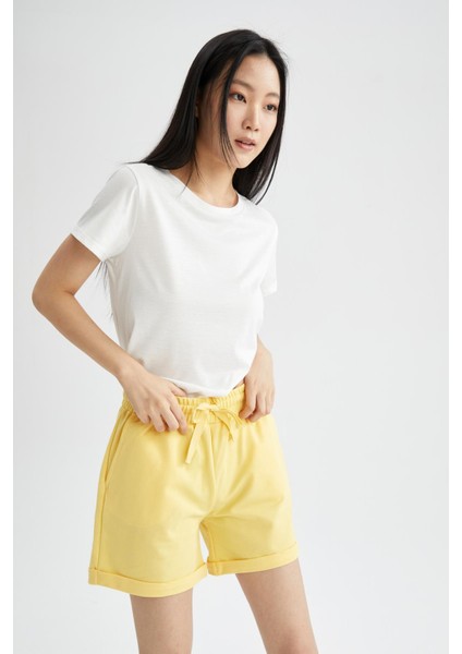 Regular Fit Basic Bermuda Şort U4066AZ22HS