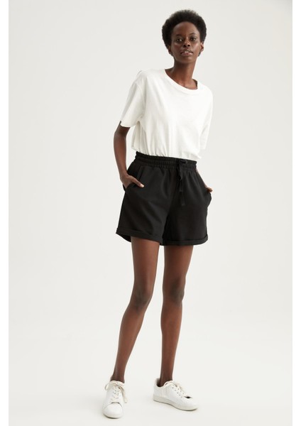 Regular Fit Pamuklu Bermuda Şort X6153AZ22HS