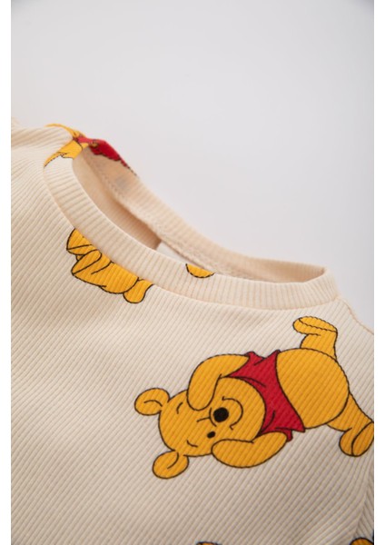 Erkek Bebek Disney Winnie The Pooh Kısa Kollu Fitilli Kaşkorse 2'li Pijama Takım Z4291A223SP
