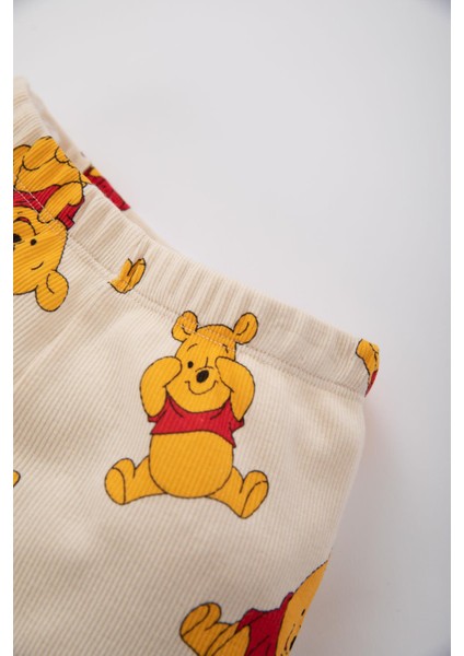 Erkek Bebek Disney Winnie The Pooh Kısa Kollu Fitilli Kaşkorse 2'li Pijama Takım Z4291A223SP