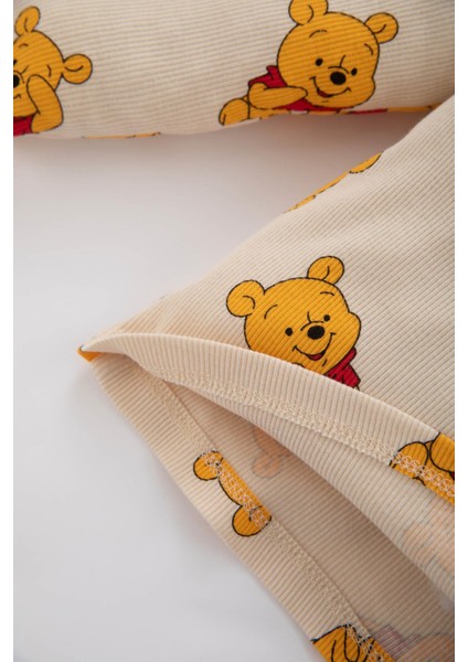 Erkek Bebek Disney Winnie The Pooh Kısa Kollu Fitilli Kaşkorse 2'li Pijama Takım Z4291A223SP